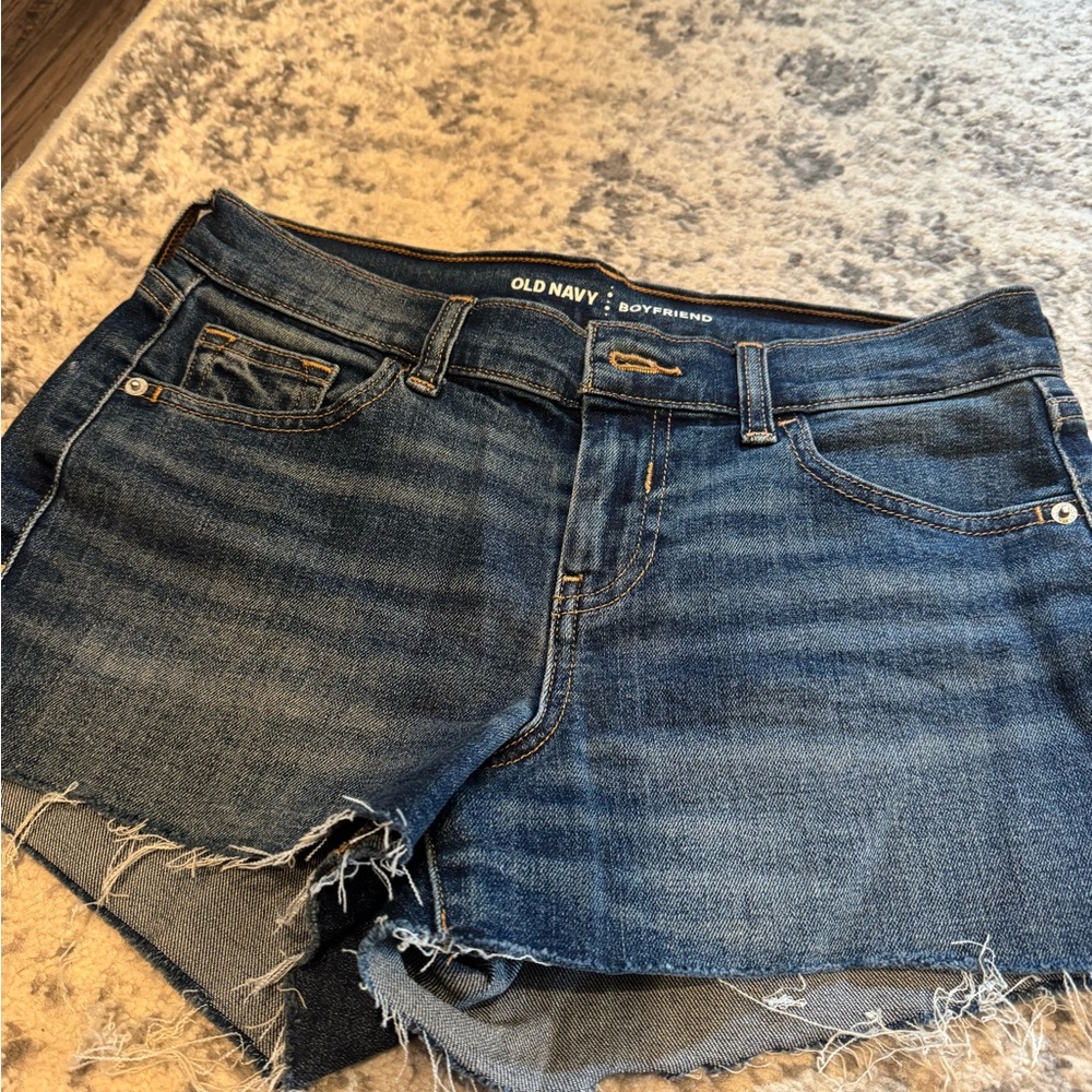 Old Navy Distressed Blue Denim Shorts